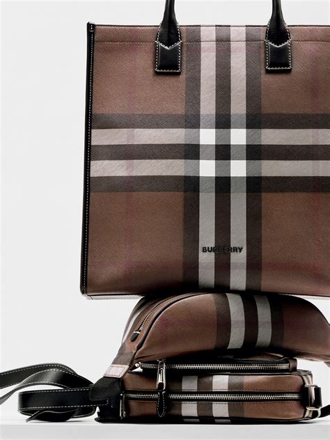 burberry leather laptop bag|burberry check and leather bag.